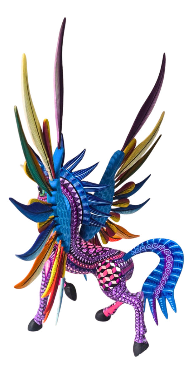 Alebrije Pegaso Unicornio Oaxaca 37cm