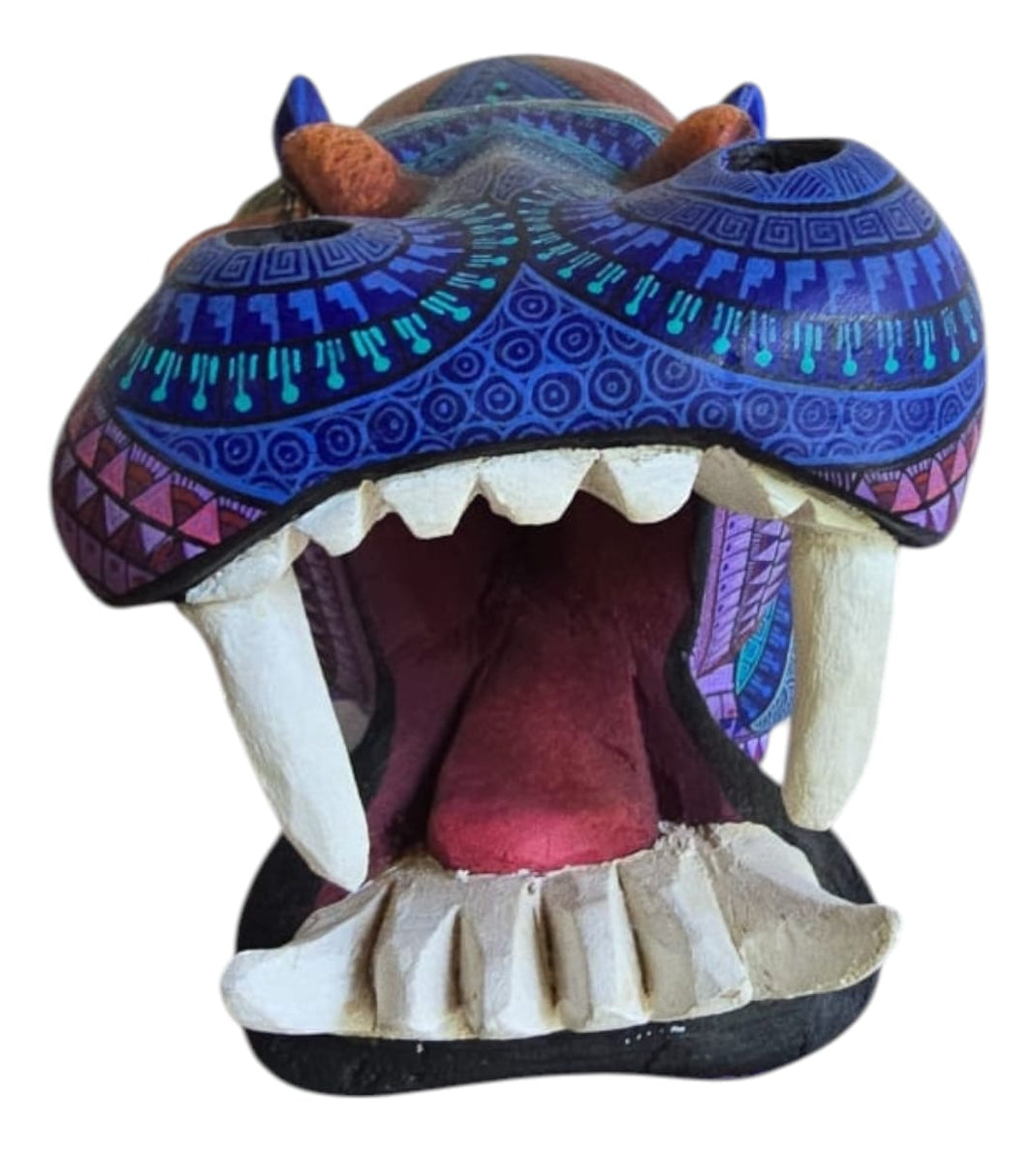 Alebrije Hipopotamo Oaxaca Multicolor 37cm
