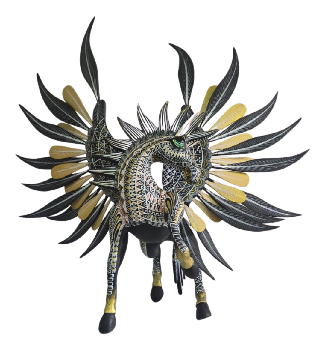 Alebrije Pegaso Unicornio Oaxaca 37cm