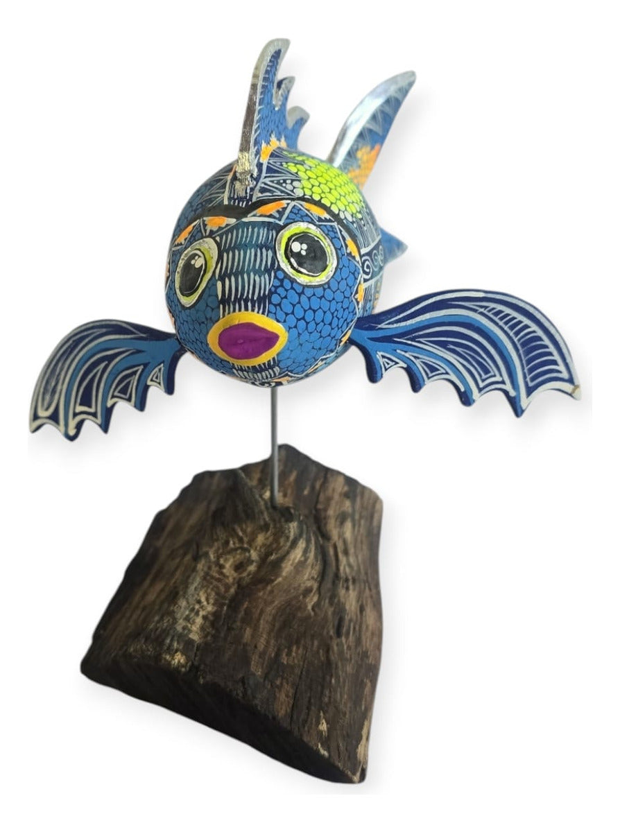 Alebrije Pez Oaxaca Multicolor 21cm