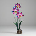 Flor Orquídea Madera Copal Oaxaca Artesanal 82cm