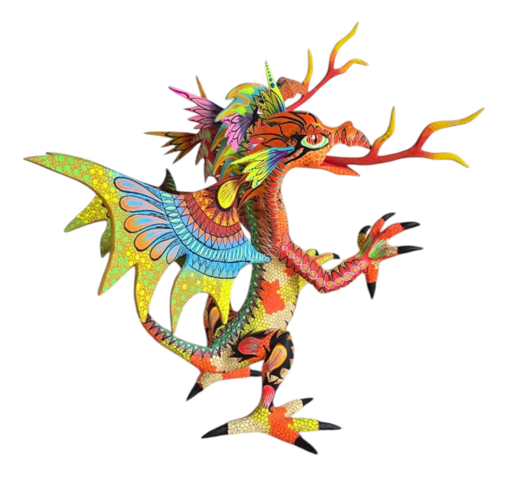 Dragon 3 Cabezas Alebrije Oaxaca Grande 31cm
