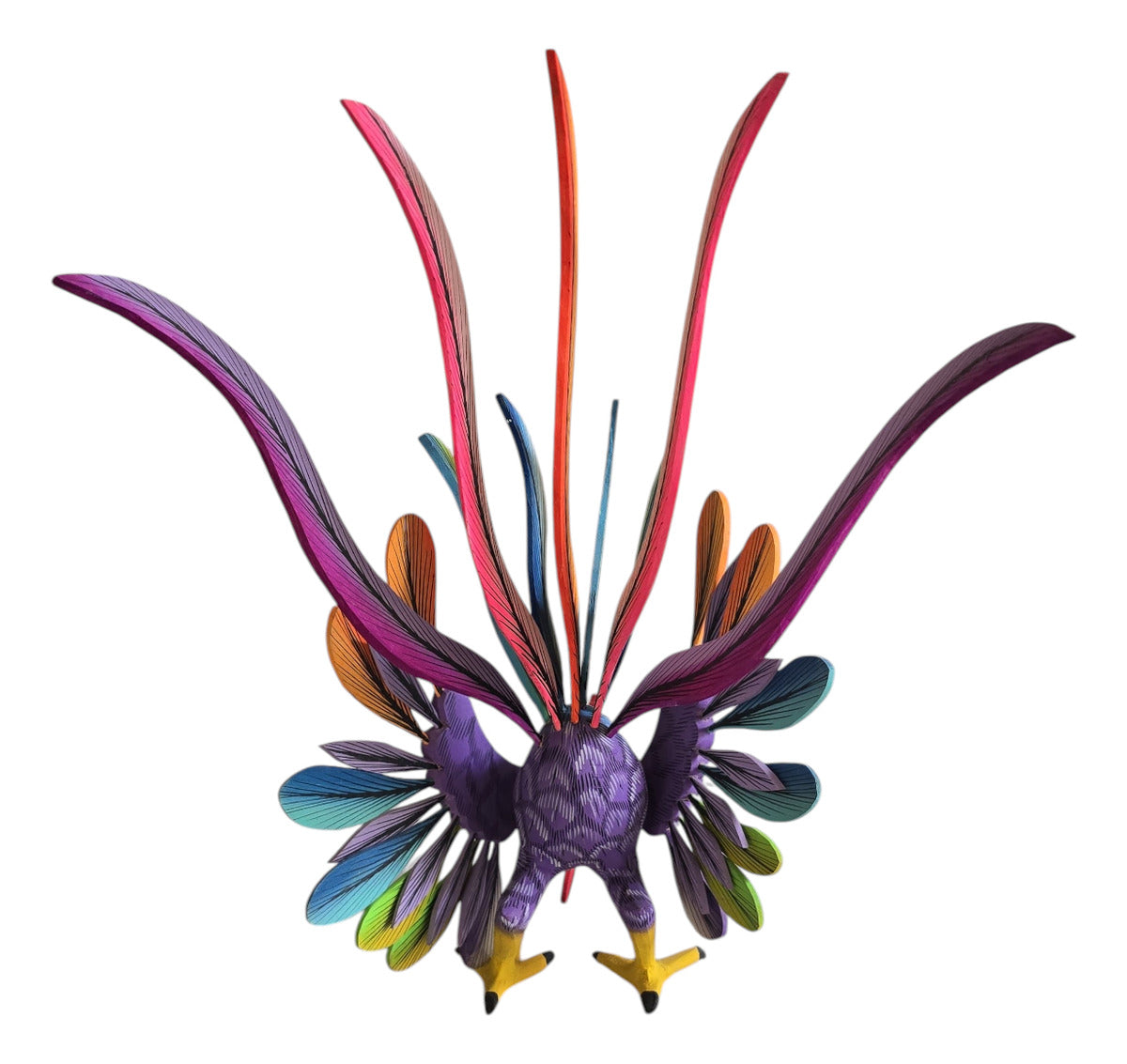 Gallo Alebrije De Oaxaca Pintado A Mano 27 Cm