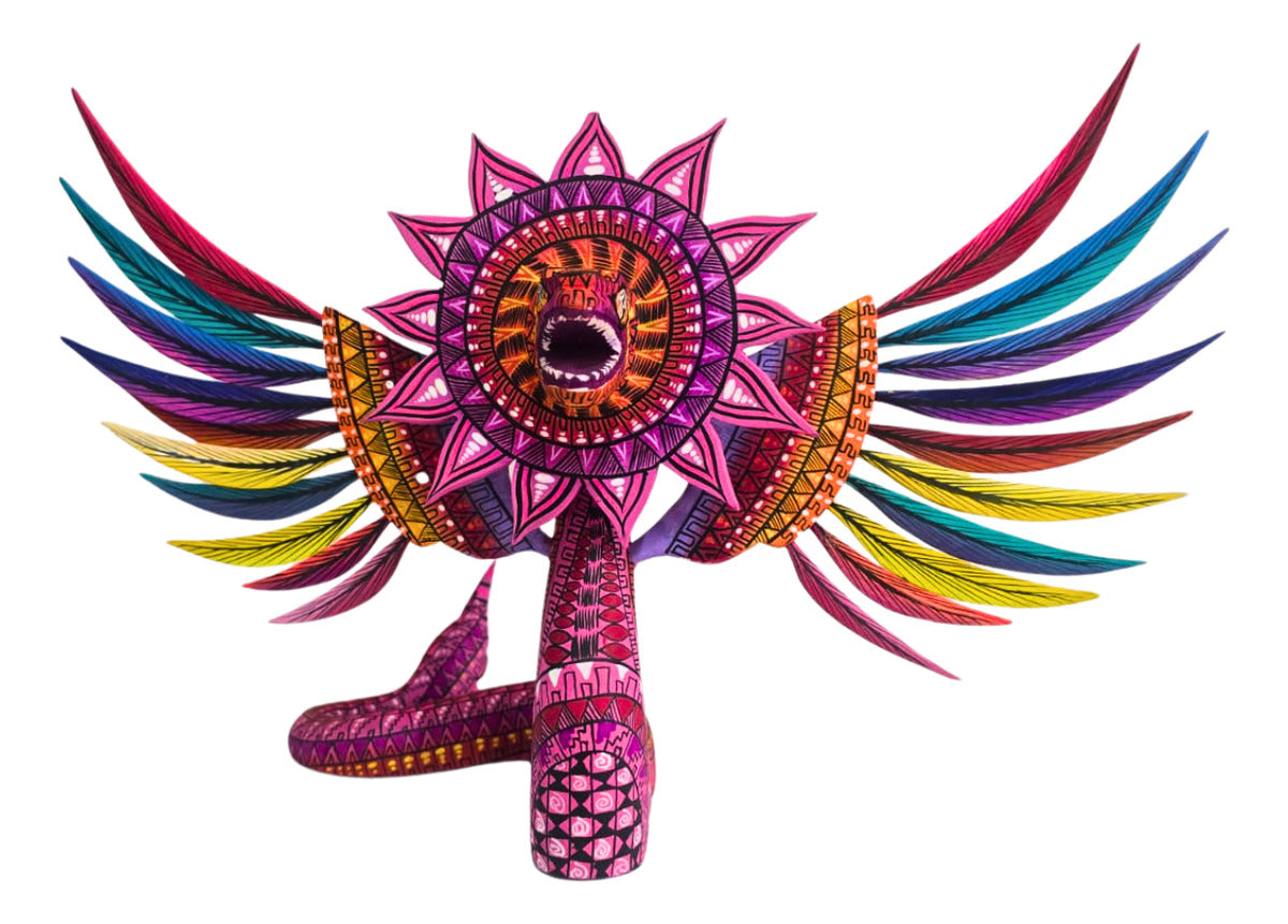 Alebrije Quetzalcóatl Serpiente Emplumada 34cm