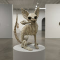 Alebrije Gato Esqueleto Oaxaca 34cm