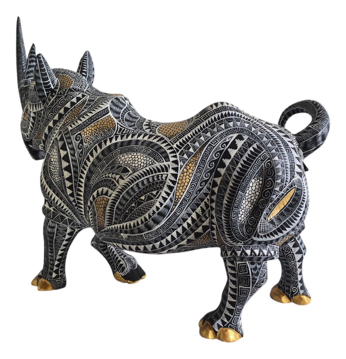 Rinoceronte Alebrije Oaxaca Gran Formato 40 Cm