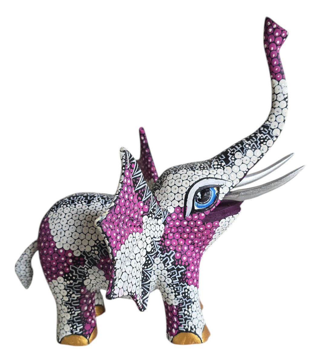 Elefante Alebrije De Oaxaca Pintado A Mano 22cm