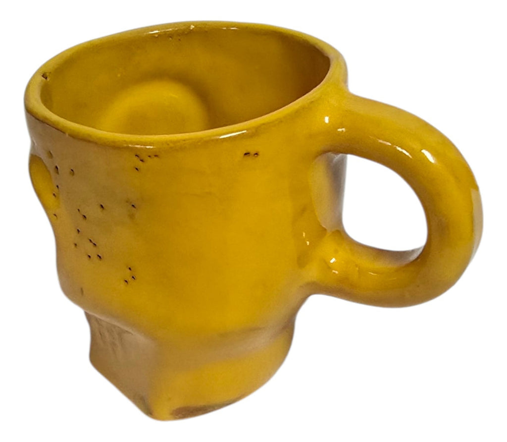 Taza Calavera Barro De Atzompa Oaxaca Vidriado Manual 200ml