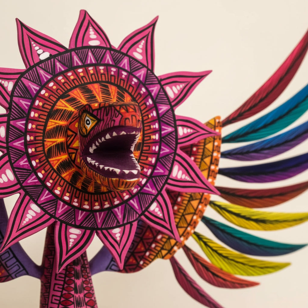 Alebrije Quetzalcóatl Serpiente Emplumada 34cm