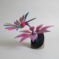 Colibrí En Flor Alebrije Oaxaca Pintado A Mano