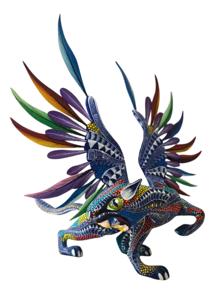 Alebrije Grifo Alado Oaxaca Artesanal 32 Cm