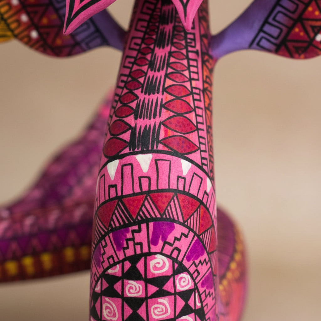 Alebrije Quetzalcóatl Serpiente Emplumada 34cm