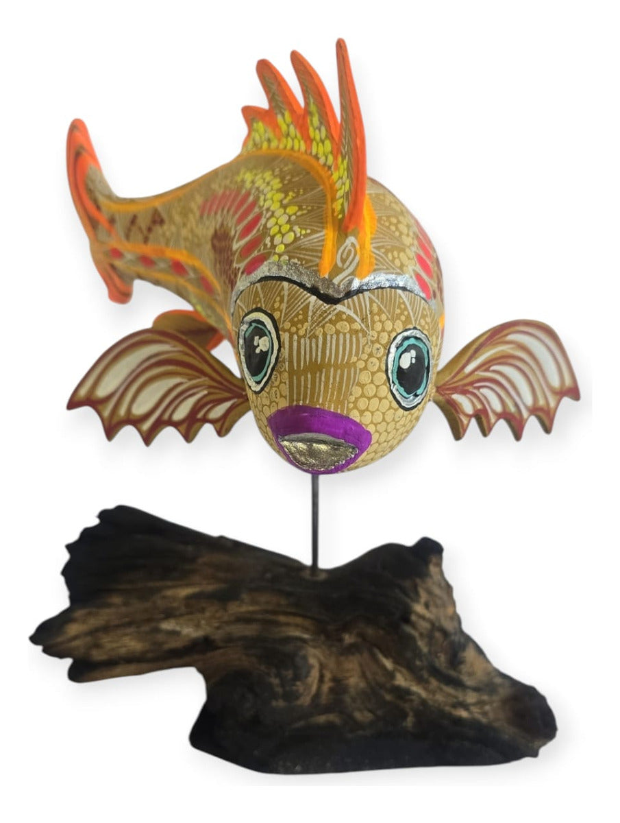 Alebrije Pez Oaxaca Multicolor 21cm