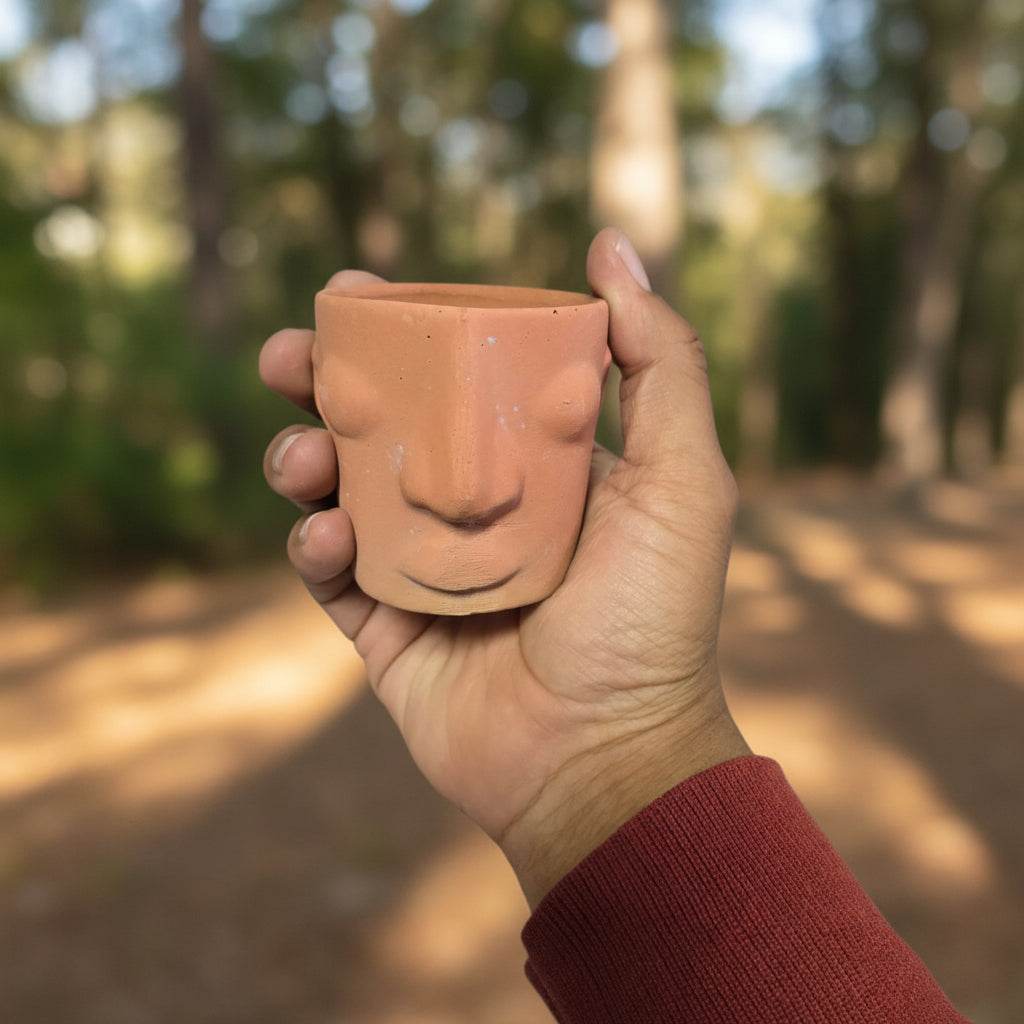 Mezcalero Tequilero Cara Zapoteca Barro Atzompa Oaxaca