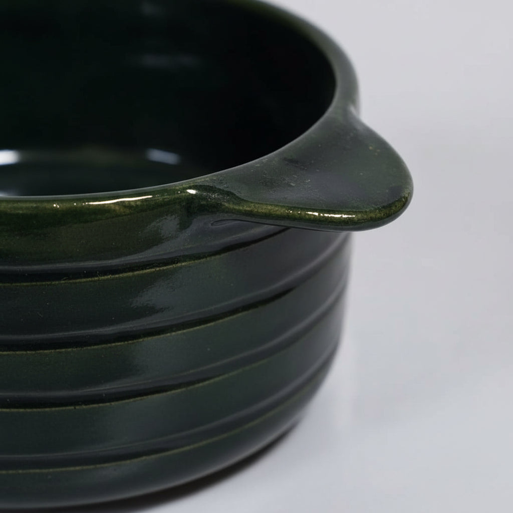 Olla Barro Atzompa Oaxaca Anillada Tapa 3.5 Litros 26cm