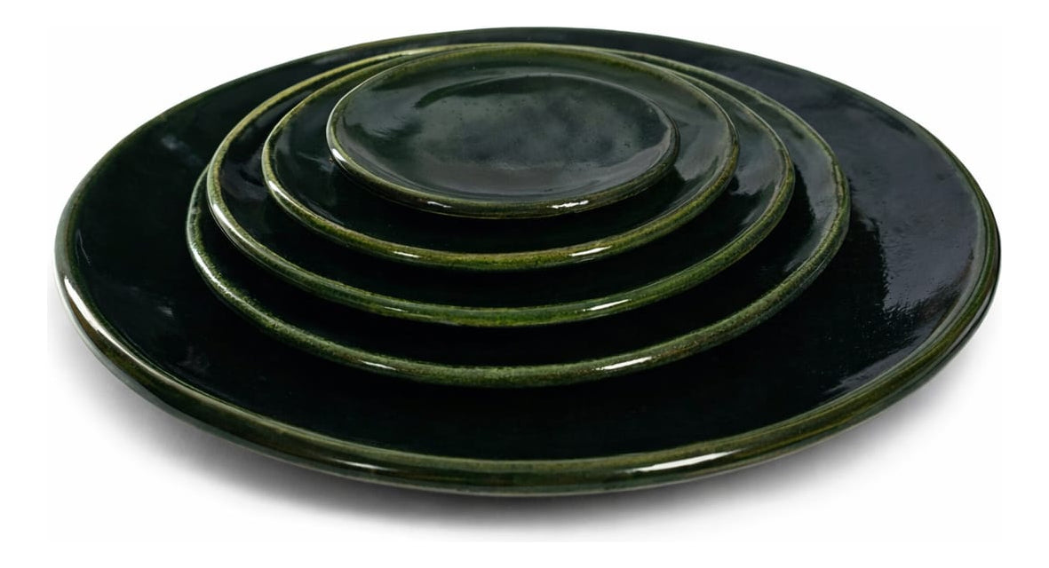 Set 5 Platos Barro Atzompa Oaxaca Vajilla Artesanal Completa