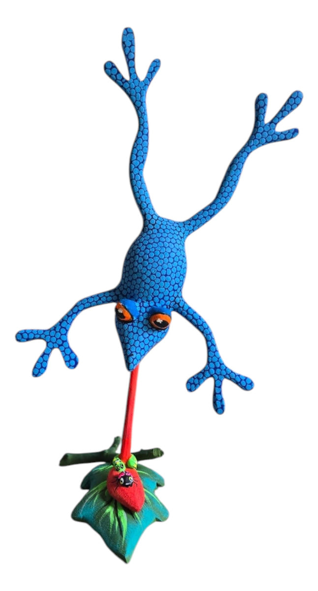 Rana Alebrije De Oaxaca Pintado A Mano 26 Cm
