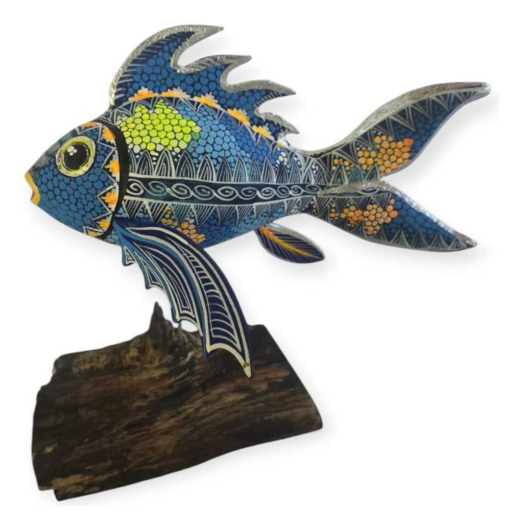 Alebrije Pez Oaxaca Multicolor 21cm