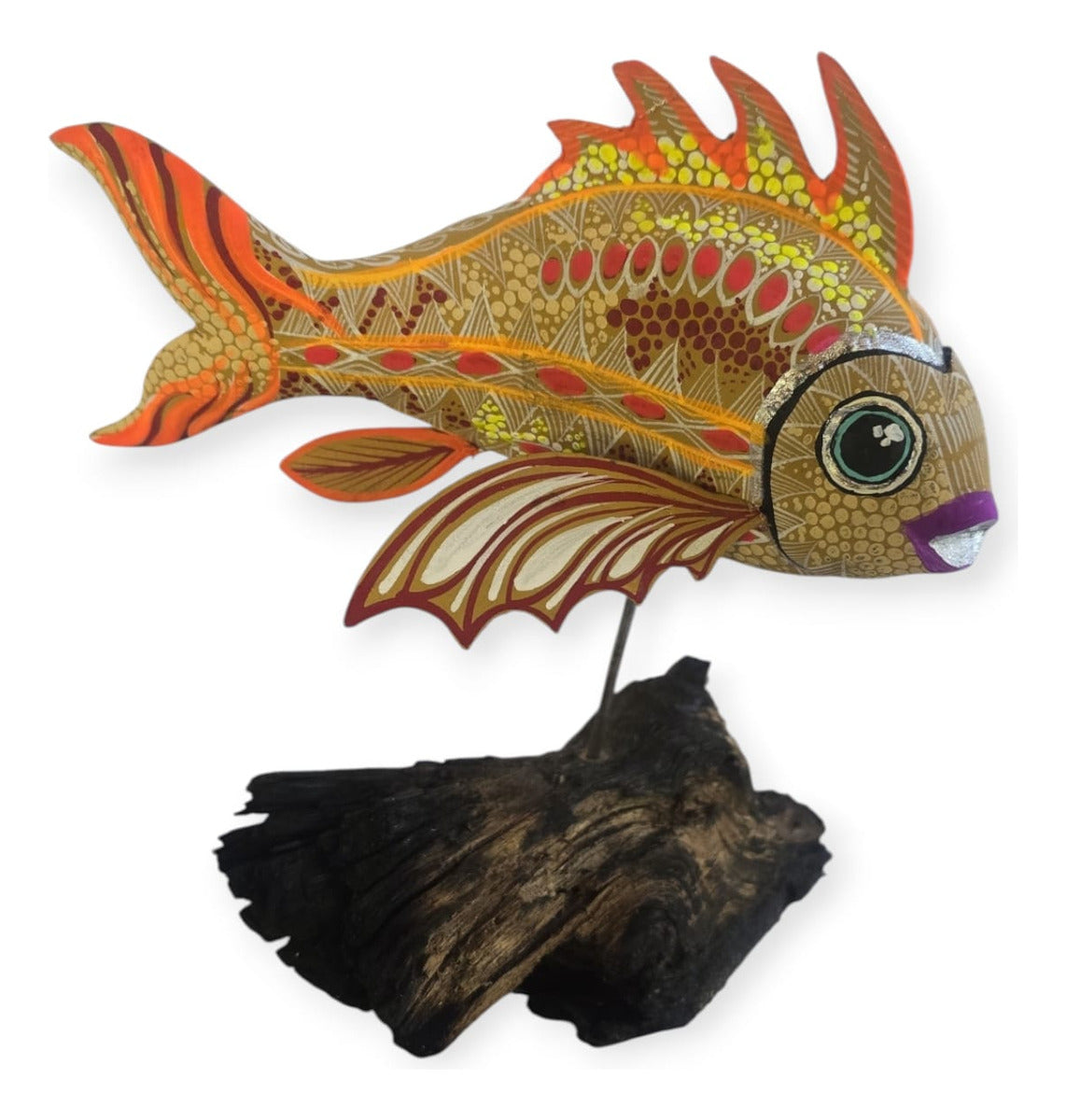 Alebrije Pez Oaxaca Multicolor 21cm