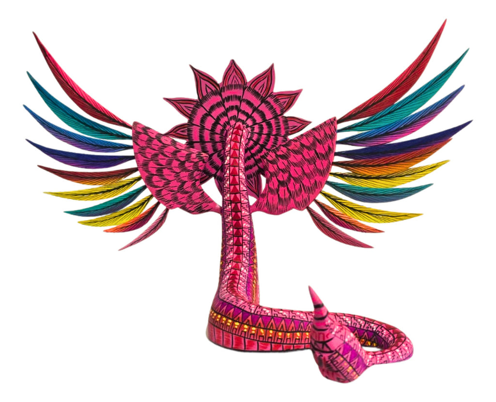 Alebrije Quetzalcóatl Serpiente Emplumada 34cm