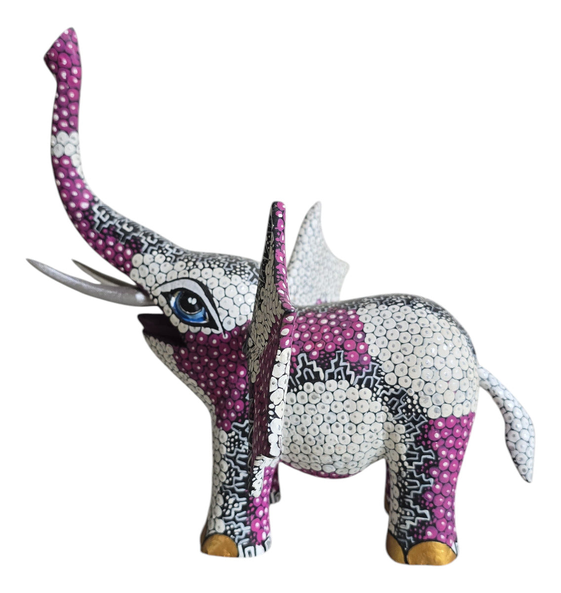 Elefante Alebrije De Oaxaca Pintado A Mano 22cm