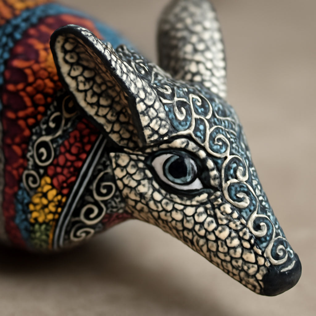 Alebrije Armadillo Oaxaca Artesanal 40cm