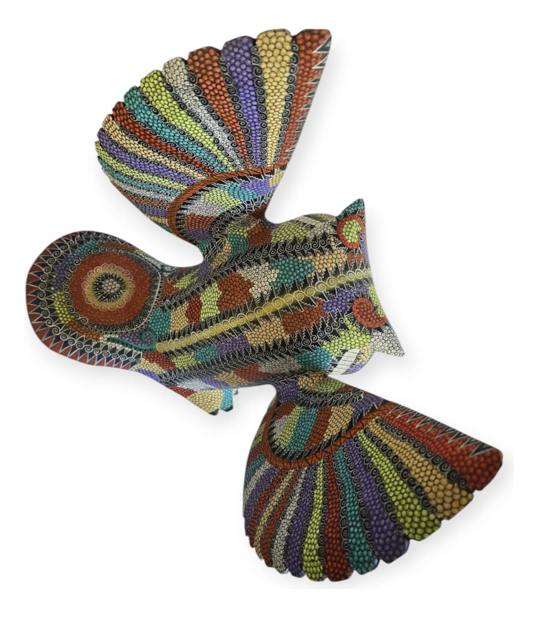Alebrije Búho Oaxaca Alas Extendidas 37cm