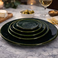 Set 5 Platos Barro Atzompa Oaxaca Vajilla Artesanal Completa