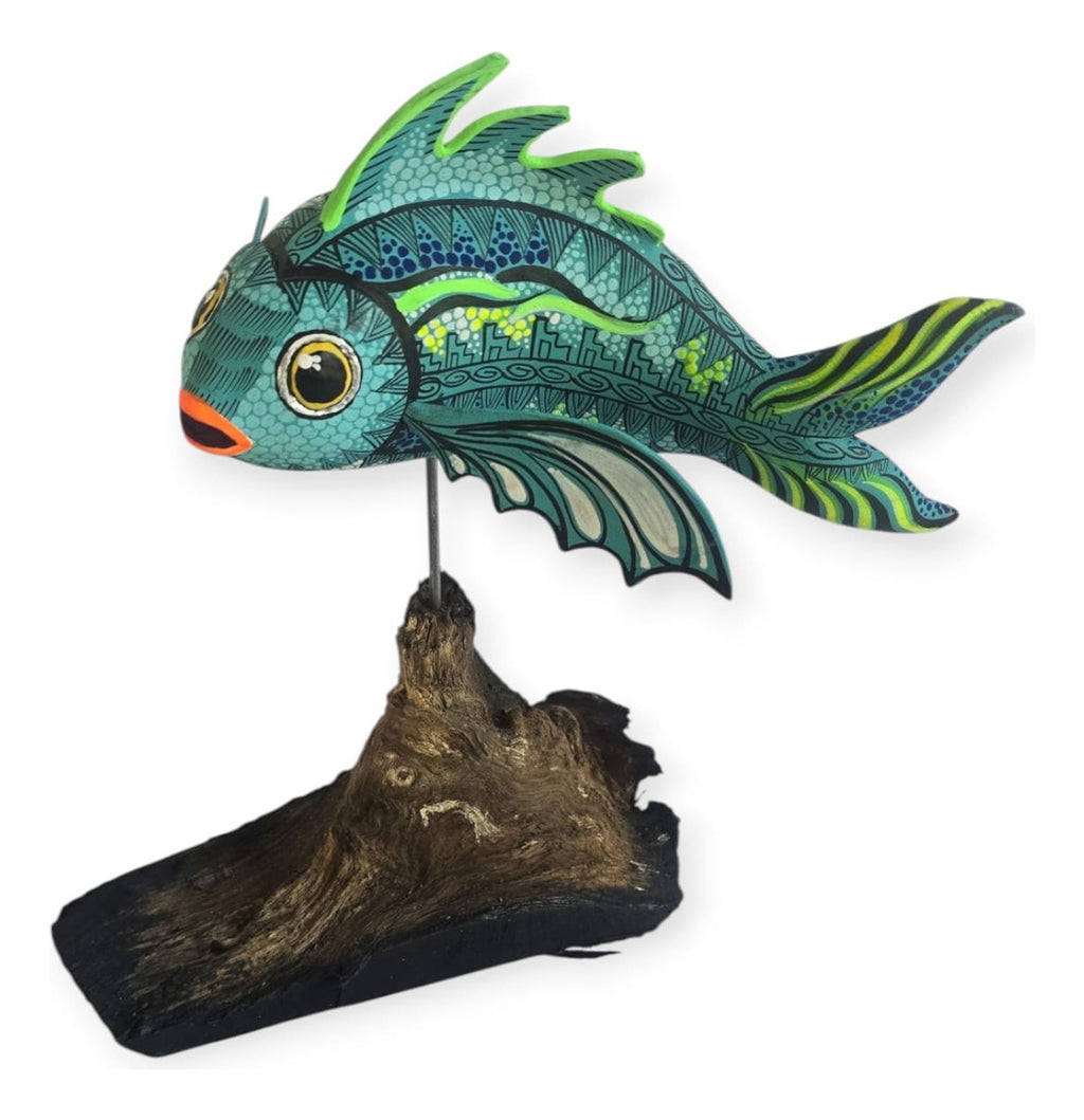 Alebrije Pez Oaxaca Multicolor 21cm