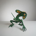 Alebrije Iguana Oaxaca Blanco Negro 24cm