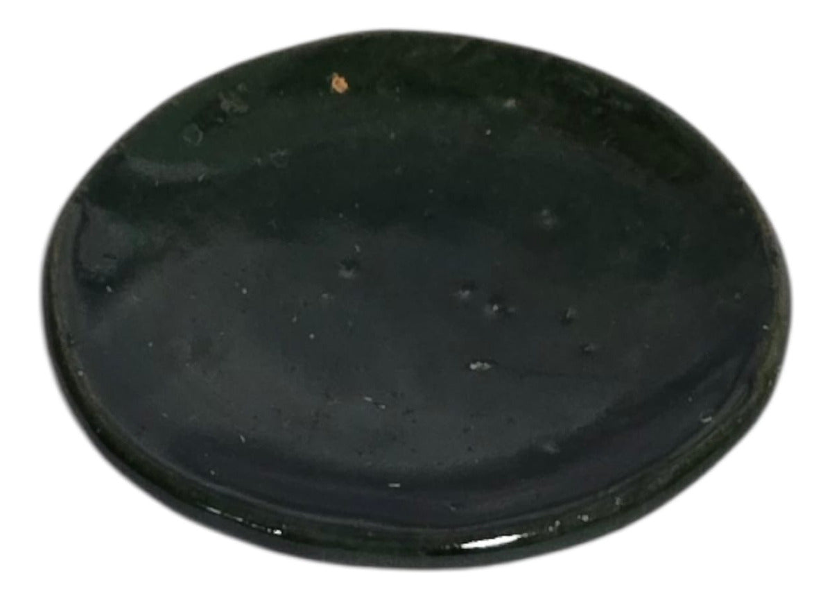 Plato Salero Barro De Atzompa Oaxaca Vidriado Manual 8cm