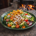 Plato Ensalada Barro De Atzompa Oaxaca Vidriado Verde 22cm
