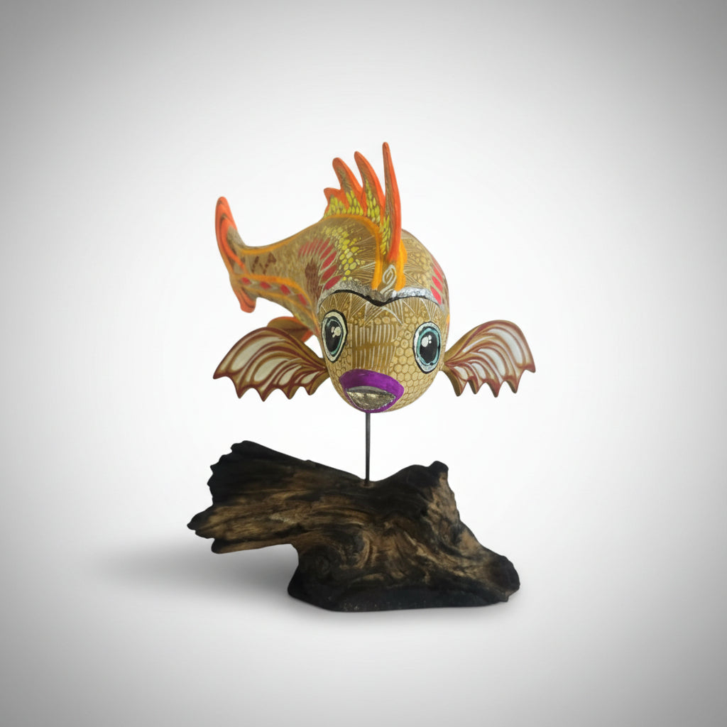 Alebrije Pez Oaxaca Multicolor 21cm