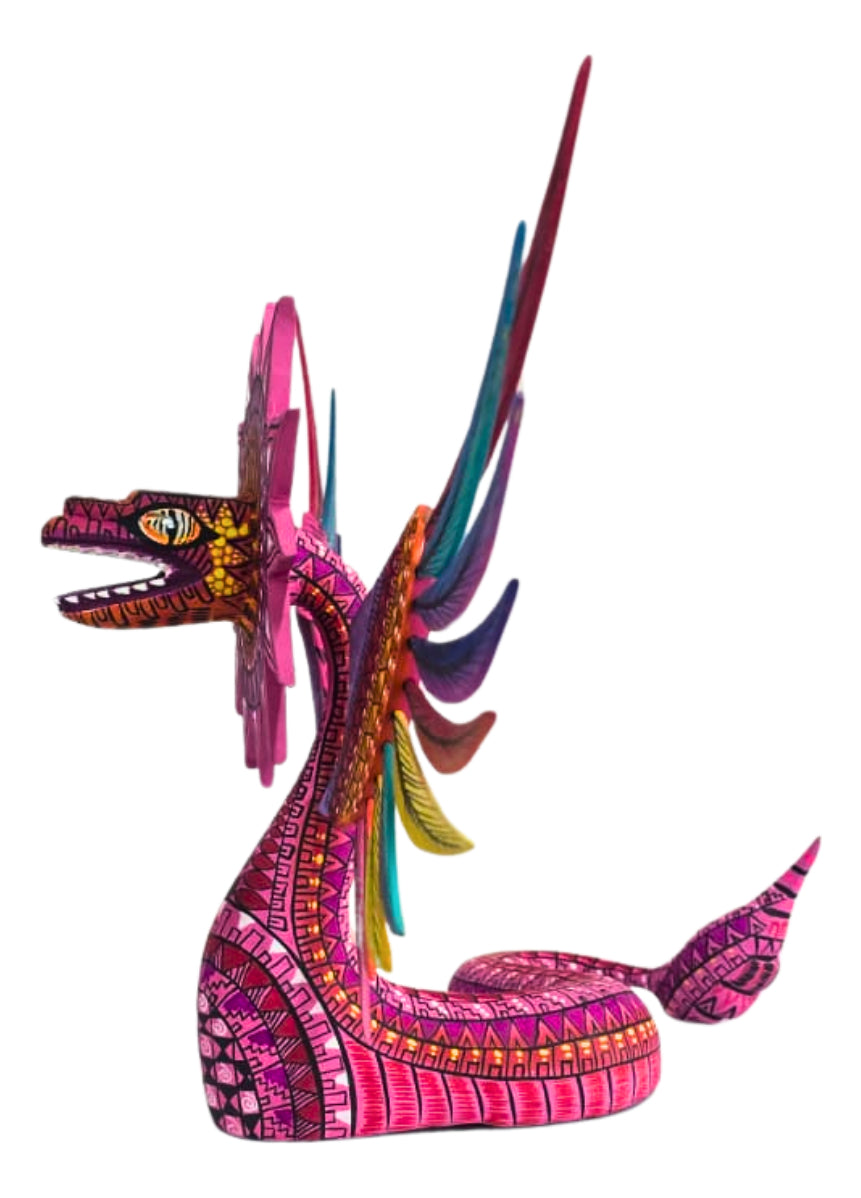 Alebrije Quetzalcóatl Serpiente Emplumada 34cm