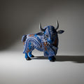 Toro Alebrije De Oaxaca Pintado A Mano 12 Cm