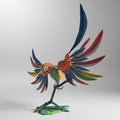 Perico Alebrije De Oaxaca Pintado A Mano 32 Cm