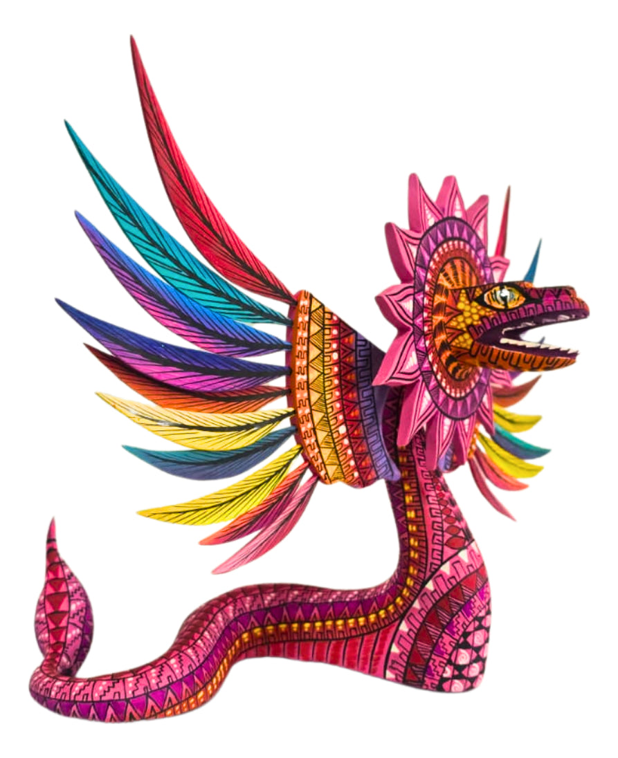 Alebrije Quetzalcóatl Serpiente Emplumada 34cm